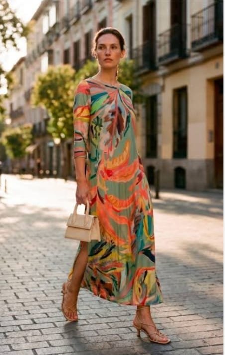 Vestido Parole floral abstracto